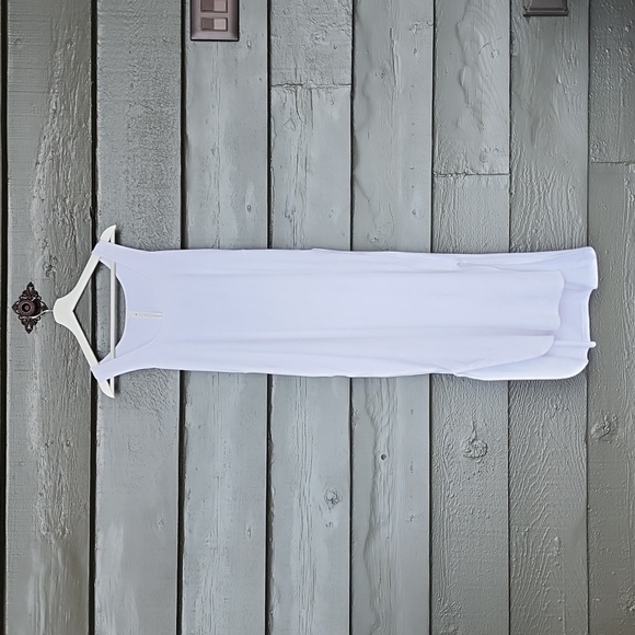 LULULEMON Pima Cotton Open-Back Midi Dress White sz 6 NEW Women's Athleisure - Picture 6 of 10